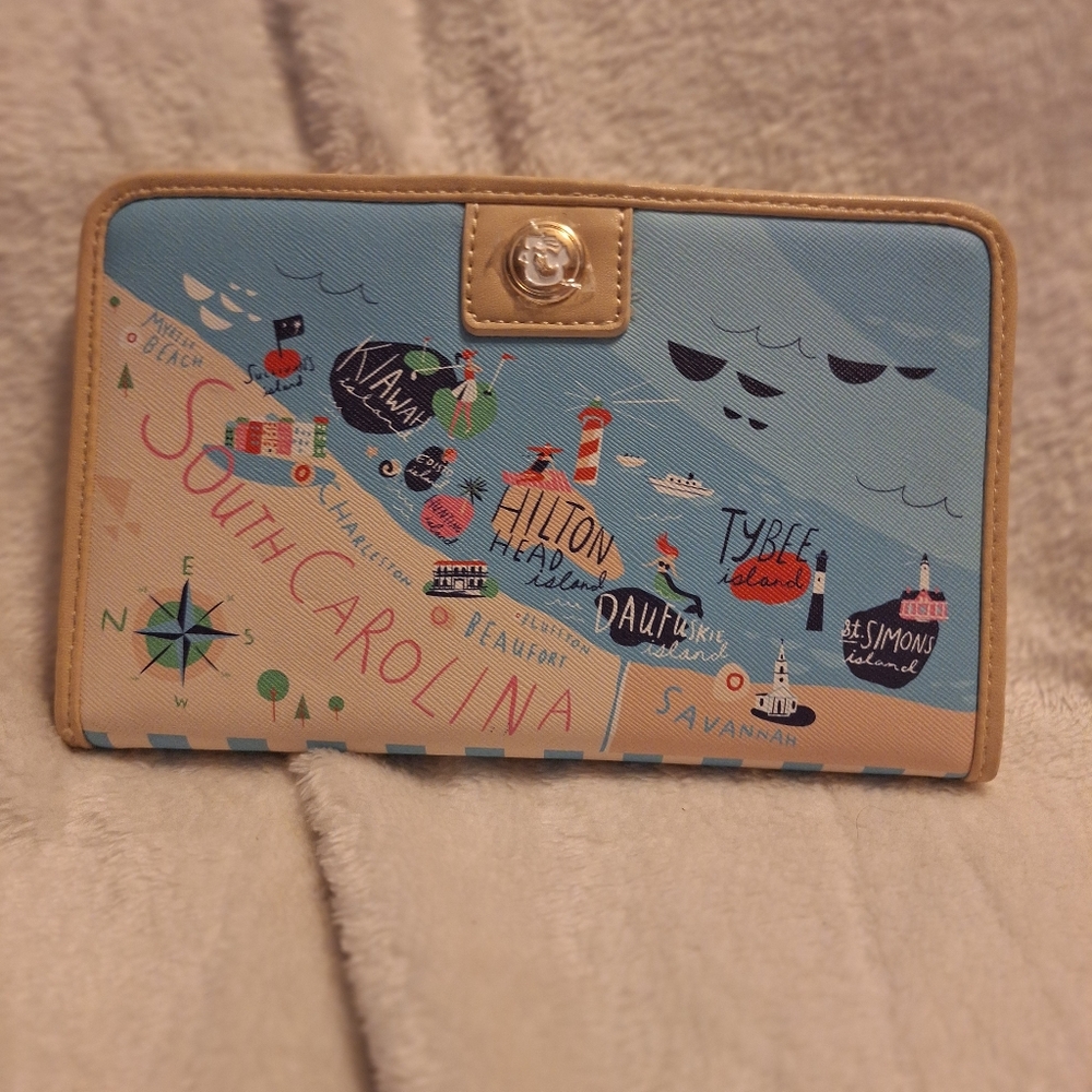 NWT Spartina 449 Sea Island Snap Wallet